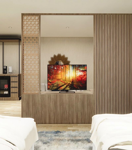 twin bed front
